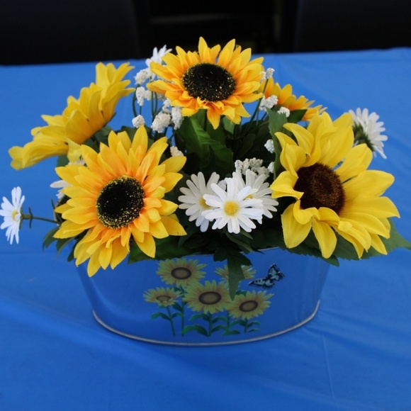 Party Supplies 4 Handmade Sunflowerdaisy Wedding Centerpieces Poshmark